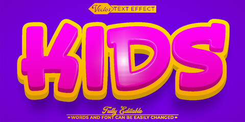  Playful and Cute Kids Vector Fully Editable Smart Object Text Effect