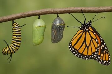 Monarch Butterfly Life Cycle From Caterpillar to Magnificent Wings