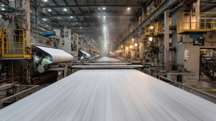 Stunning photo of giant printing machines producing magazines at high-speed volume.