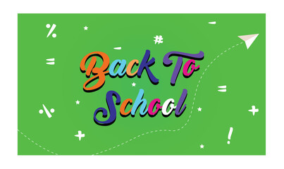 Back to school poster design