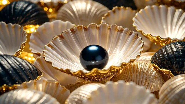 pearl necklace on a white background