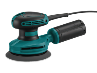 Electric Orbital Sander on transparent background