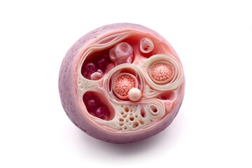 Fototapeta premium Hope and beginnings shine through in this detailed embryo development display.