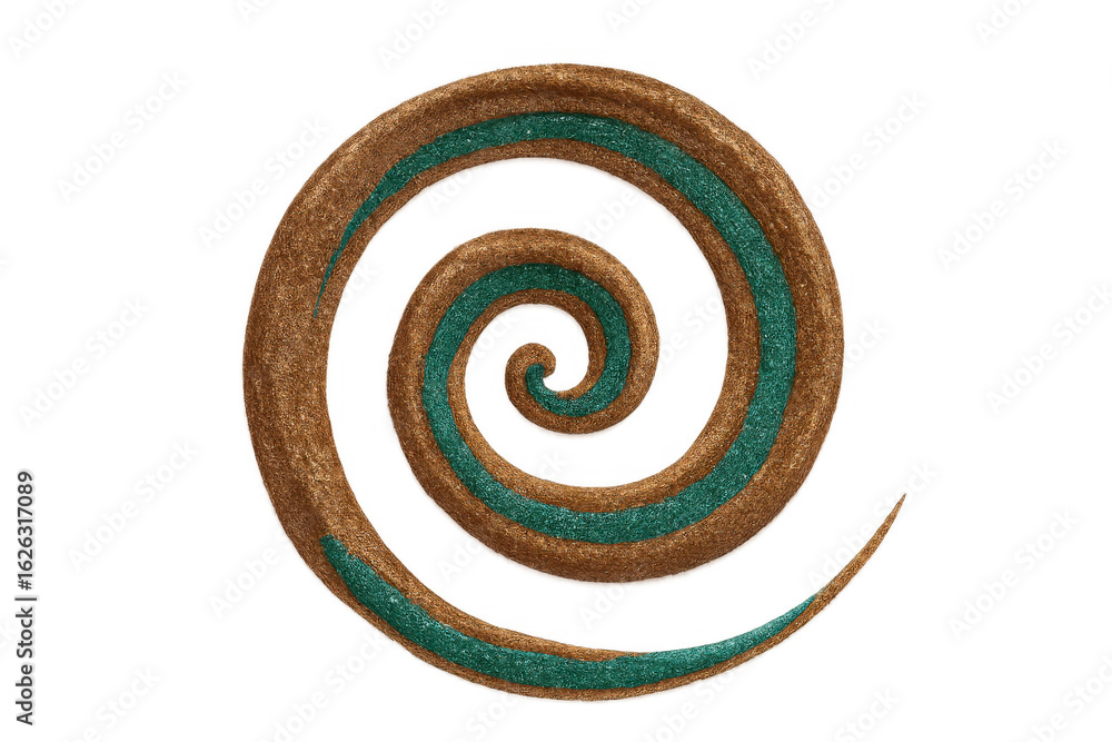 Aufkleber metallic gold and deep teal glitter spiraling dynamically, blending in shimmering abstract motion