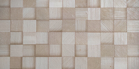 Seamless light wood tile pattern with natural texture. Ideal abstract background for architecture, minimalist interior, and clean modern design projects