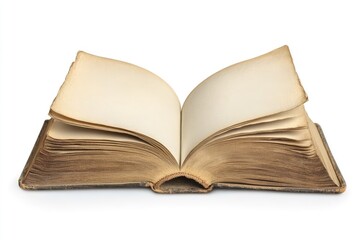 Obraz premium Pixel Perfect Image of Book Open Isolated on White Background