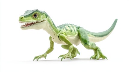 Obraz premium Fierce roaring toy dinosaur prehistoric playtime adventure for kids 
