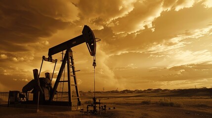 Capturing the rugged essence of desert oilfield bases, these background images showcase oil pumps standing tall amid vast, arid landscapes—where sand dunes meet industrial might. 