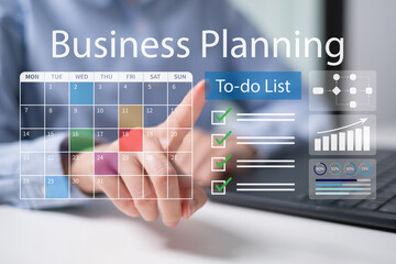 Professional entrepreneur business strategy planning for success data analysis checklist goal flowchart project workflow