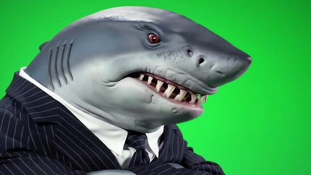 Shark in a Suit Business, Finance, and Green Screen Comedy