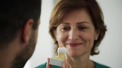 A healthcare professional engages in a meaningful consultation, emphasizing communication and support in patient care.