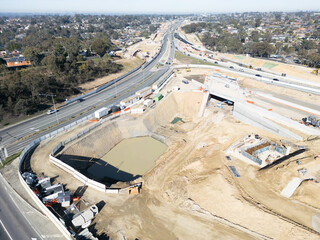 North East Link Under Construction in Melbourne Australia