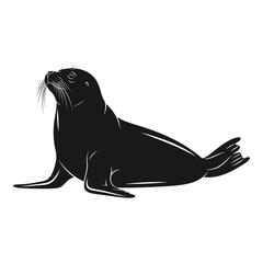 Marine Seal Silhouette