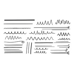 Hand Drawn Line Set