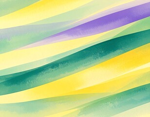 Harmonious watercolor stripes create a soothing and cheerful abstract design aesthetic