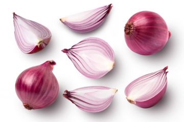 red onion isolated on transparent
 background