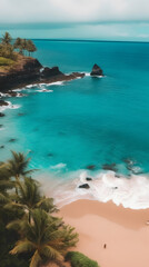 Obraz premium Tempestuous shoreline landscape