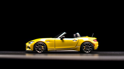 Fototapeta premium Studio-Lit Sports Car Model