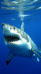 Naklejka premium Great White Shark