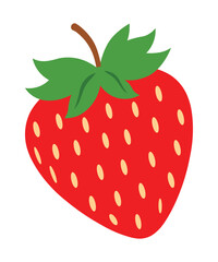 Obraz premium Strawberry Vector Illustration Fresh Fruit Design with Sweet Berry and Natural Food Element