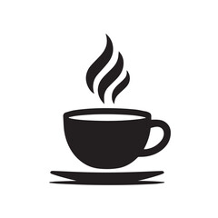 Obraz premium Simple illustration of a coffee cup with a handle