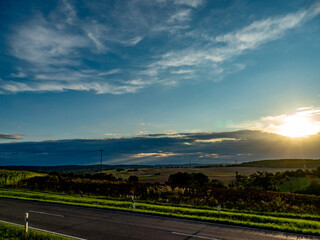 Wolkenhimmel am Abend