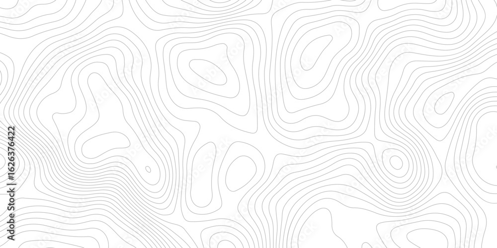 Poster a white background with gray contour lines depicting a topographic map. the lines show changes in el
