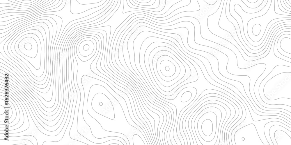 Poster a white background with gray contour lines depicting a topographic map. the lines show changes in el