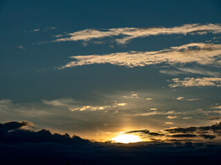 Wolkenhimmel am Abend