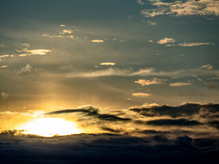 Wolkenhimmel am Abend