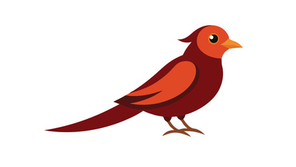 Nightjar bird with camouflaged plumage great for dusk wildlife and nocturnal bird projects Vector illustration.