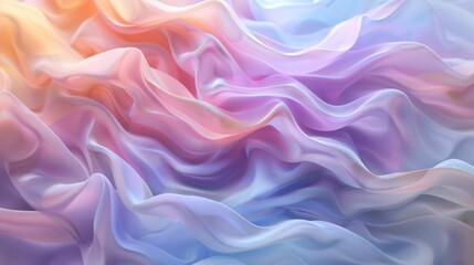 Fototapeta premium Soft Textured Waves in Pastel Colors Perfect for Modern Design