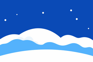 Fototapeta premium crisp snow under clear deep blue winter sky