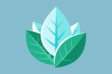 frozen leaves encased in crystal clear ice