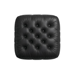Obraz premium Elevated perspective of a sumptuous, button-tufted cushion, exuding a luxurious and refined