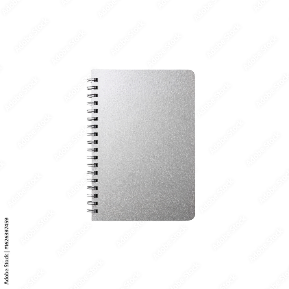 Aufkleber minimalist spiral notebook on a simple backdrop perfect for design or mockup needs