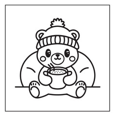 snowman with christmas tree