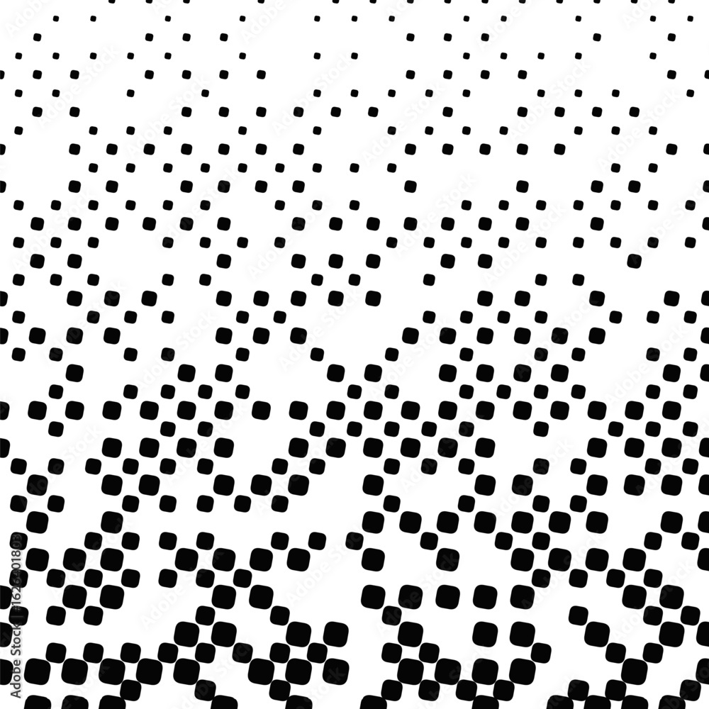 Poster black and white geometrical random diagonal square pattern background