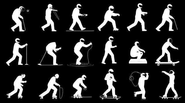 Jpeg cartoon illustration of a boy showing different gestures in daily life settings, perfect for infographics,  suitable for explainer animations, e-learning platforms, and UI mockups.
