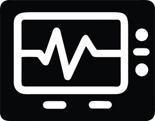 ecg monitor silhouette