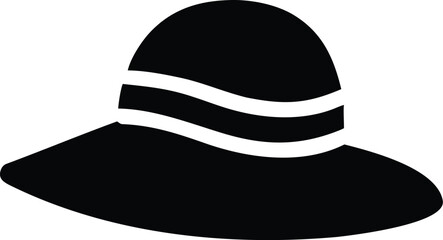 flat summer hat silhouette