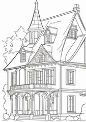 sketch of house
