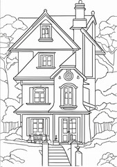 sketch of house
