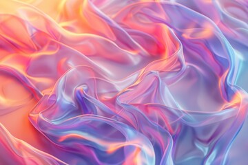 Fototapeta premium Colorful Flowing Fabric Abstract Background with Soft Textures