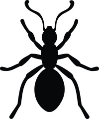 minimalist ant silhouette