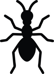 minimalist ant silhouette