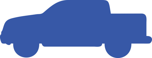 modern pickup truck silhouette  © Pink