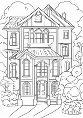 sketch of houses