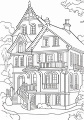 sketch of the house