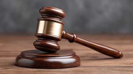 Justice served gavel in courtroom with law scales capturing the essence of legal proceedings